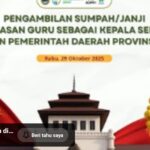 Live streaming sumpah jabatan kepsek BKD Prov Jabar