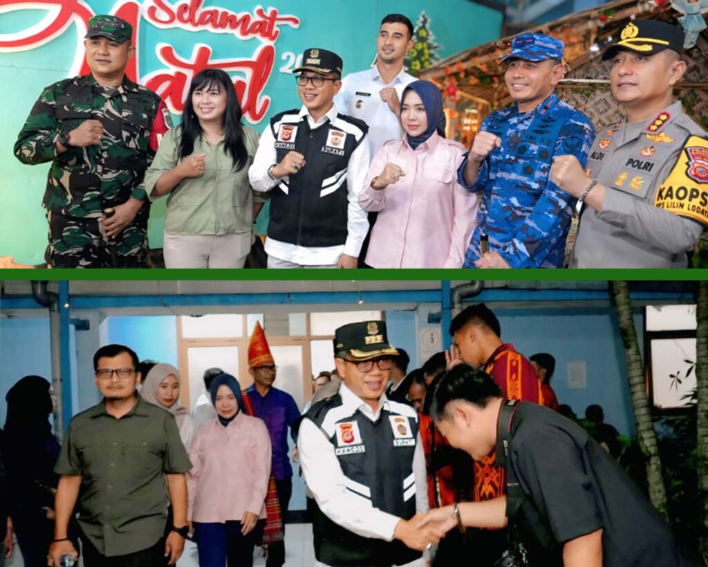 Kang DS bersama umat Nasrani di Gereja Santo Martinus