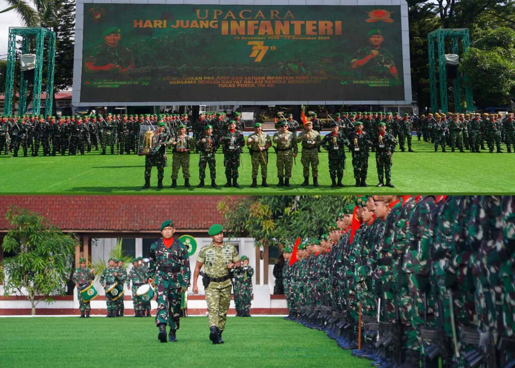Upacara peringatan Hari Juang Infanteri TNI AD ke-77 di Kodam III Siliwangi