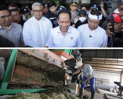 menteri lingkungan hidup kunjungi tps caringin