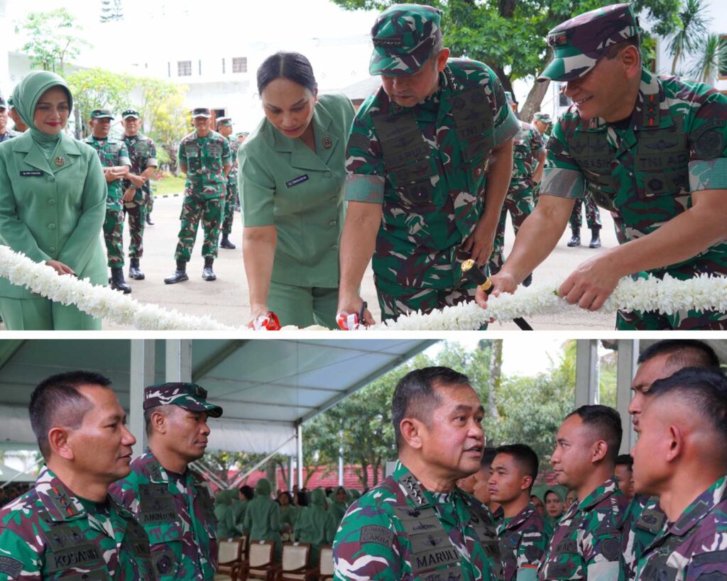Kasad Jenderal TNI Maruli Simanjuntak bersama Pangdam III Siliwangi Mayjen TNI Kosasih meresmikan Taman Merdeka di Makodam III Siliwangi Bandung