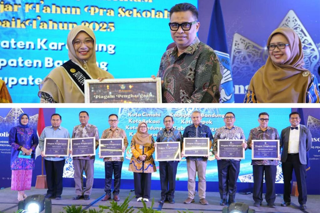 Penyerahan piagam penghargaan kepada Pemerintah Kabupaten Bandung dalam ajang BBPMP Award 2025