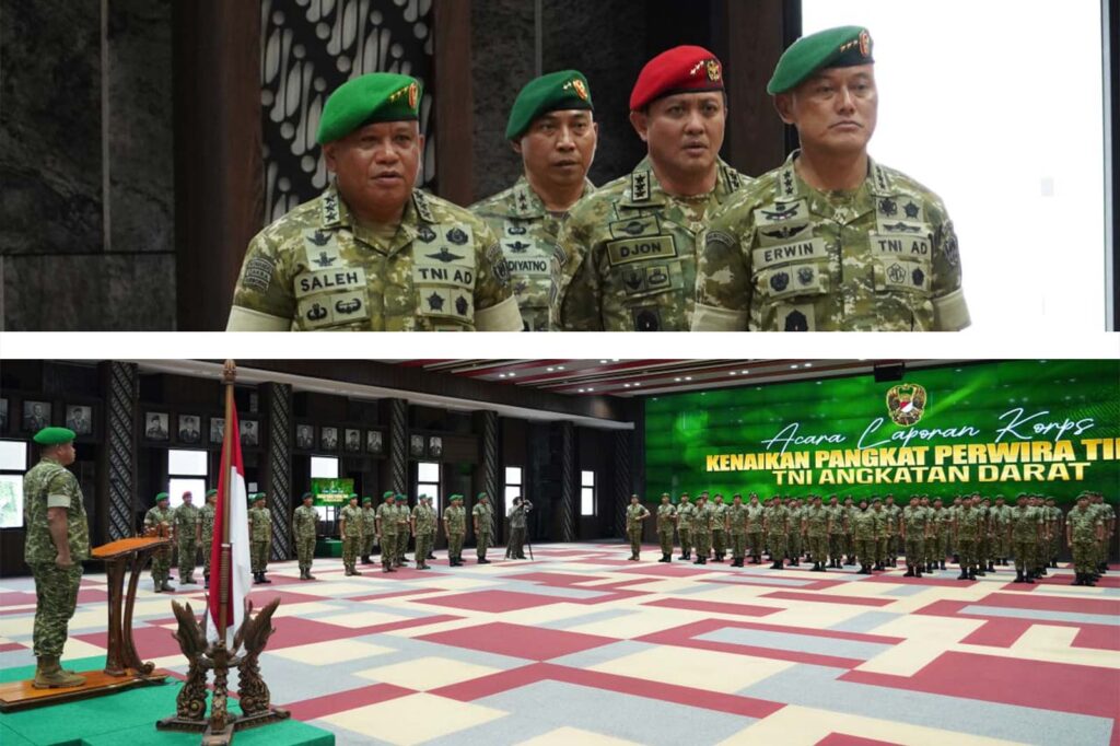 Wadan Kodiklatad Mayjen TNI Windiyatno saat menghadiri Laporan Korps Kenaikan Pangkat Perwira Tinggi TNI AD yang dipimpin Kasad di Aula Jenderal Besar A.H. Nasution Mabesad
