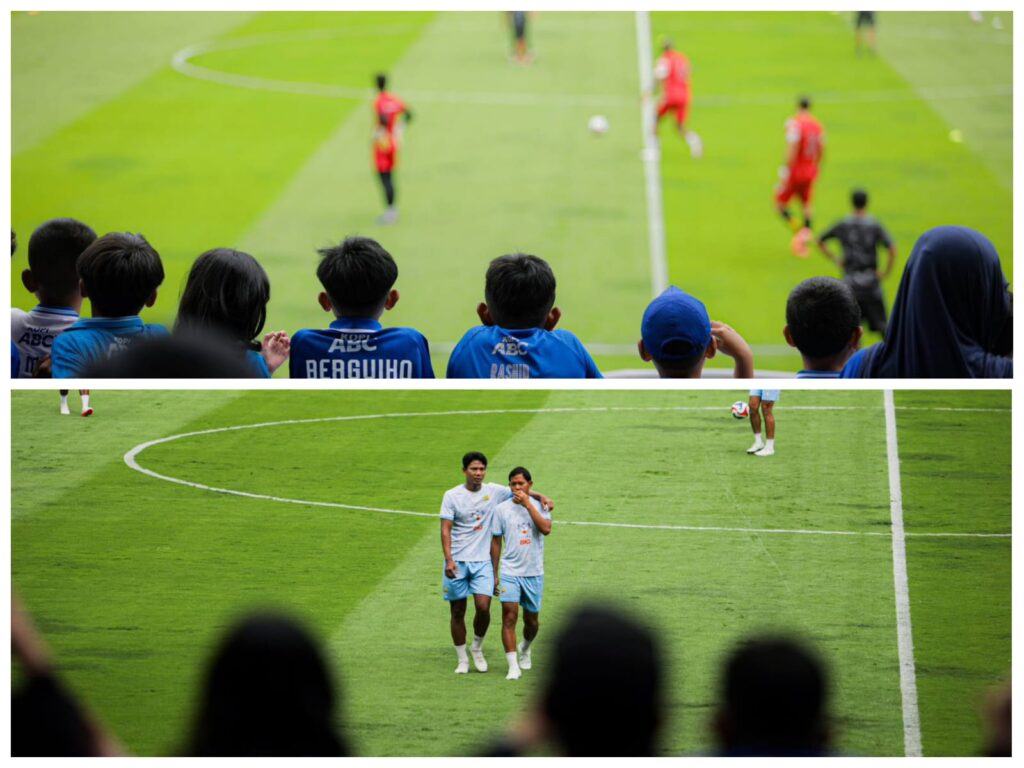 Pemain Persib Bandung bertanding dalam laga Liga 2026 melawan Bhayangkara FC