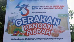 Geralan Pangan Murah dalam rangka 43 Tahun BPKP dengan tema 43 Tahun Penguatan Peran BPKP Tahun 2026