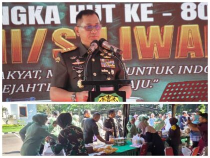 Mayjen TNI Kosasih membuka Bazar UMKM HUT ke-80 Kodam III/Siliwangi di Makodam Bandung