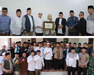 Bupati Bandung Dadang Supriatna saat berdiskusi mengenai implementasi UU Pesantren bersama para kiai di Kecamatan Cangkuang.