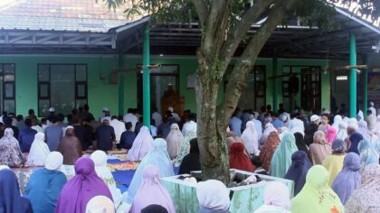 Pelaksanaan Salat Idul Adha 1447 H di Masjid Al-Fauziyah Perum GBI Kabupaten Bandung.
