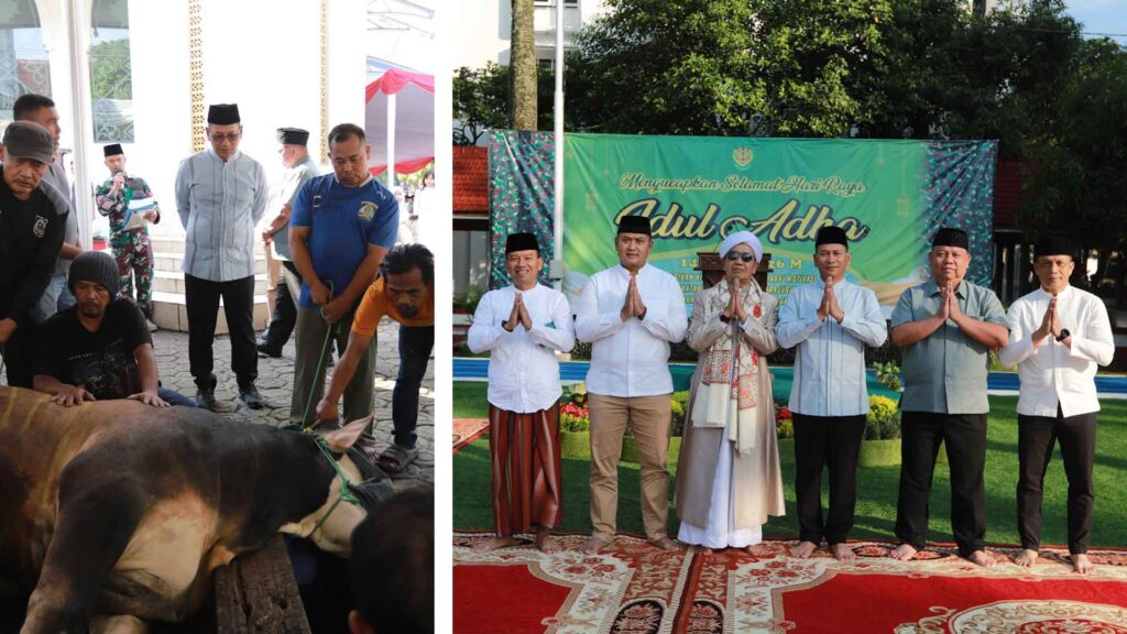 Pangdam III/Siliwangi Mayjen TNI Kosasih saat meninjau hewan kurban Idul Adha 2026.