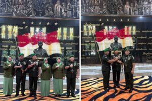 Pangdam III/Siliwangi Mayjen TNI Kosasih memimpin jalannya acara tradisi dan ramah tamah Sertijab Dandeninteldam III/Siliwangi di Makodam, Bandung, Jumat (29/5/2026).