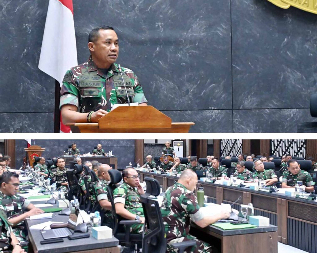 Dankodiklatad Letjen TNI Mohamad Hasan Pimpin Rapat Uji Naskah Doktrin Armed