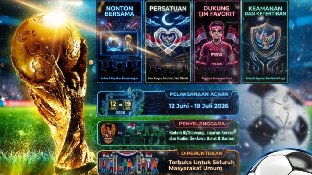 Nobar Kebangsaan Piala Dunia 2026 Di Kodam III Siliwangi Bandung 2