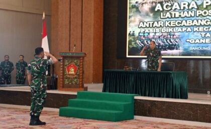 Penutupan Latposko I Sekolah Antar Kecabangan Diklapa TNI AD 2026 Bandung