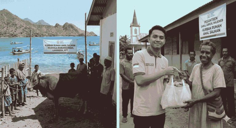 Rumah Amal Salman menyalurkan hewan kurban ke wilayah pelosok NTT dan Papua (Dok. AI)