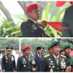 Prosesi pemakaman militer Jenderal TNI Purn Ryamizard Ryacudu di TMP Kalibata dihadiri pejabat tinggi negara.