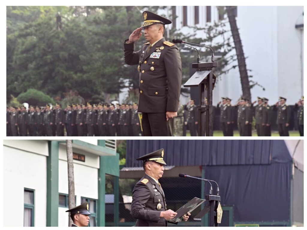 Wadan Kodiklatad Mayjen TNI Windiyatno memimpin Upacara Peringatan Hari Lahir Pancasila 2026 di Makodiklatad Bandung
