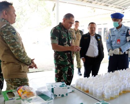 Tes Urine Personel Lanud Sulaiman P4gn