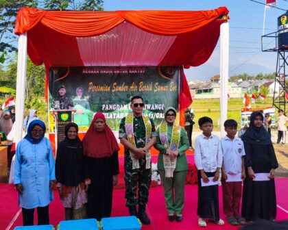Pangdam Siliwangi Resmikan Sumur Bor Kampung Babakan Garut